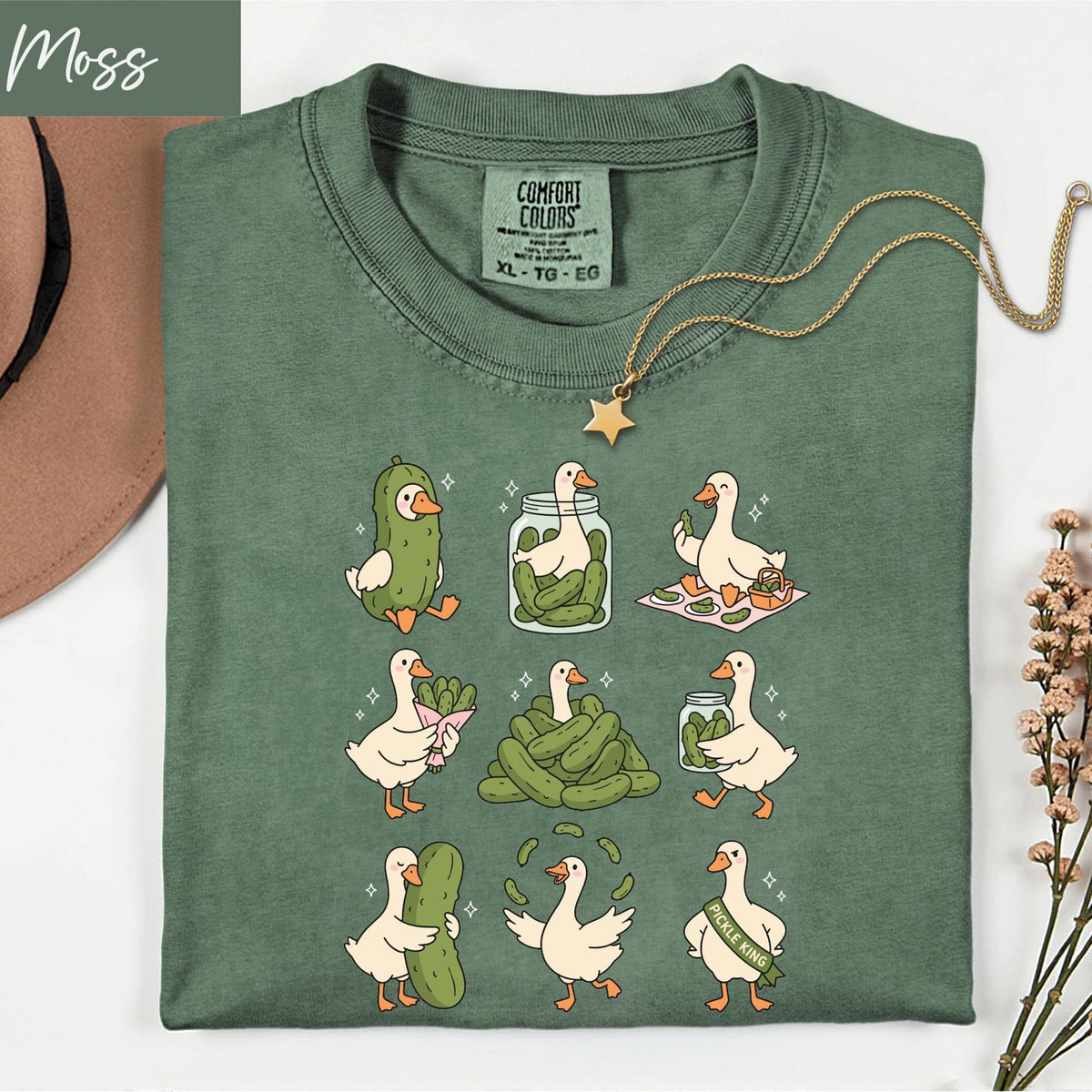 Comfort Colors Pickle Lover Silly Goose TShirt Funny Pickle Jar Goose Meme Shirt Vegetarian Foodie Tee Pickle Goose Meme Shirt