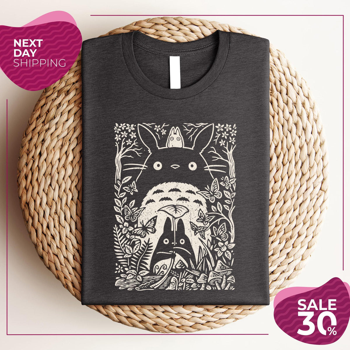 Vintage My Neighbor Totoro Sketch Shirt  Studio Ghibli Anime Tee  Totoro Tshirt ÊAnime tshirt  Spirited Away Shirt