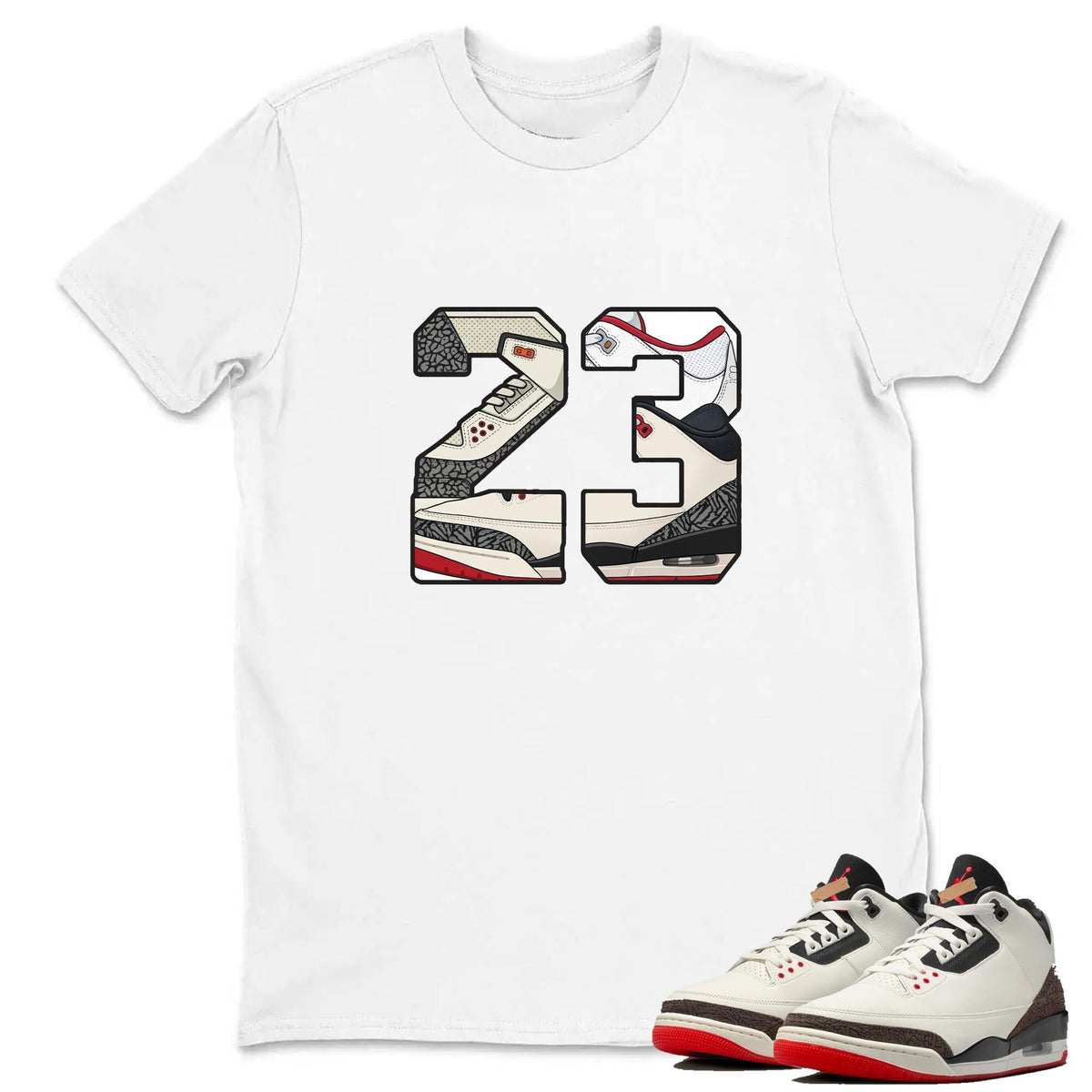 Comfort Colors Jordan 23 Shirt Women, Sneaker Match Jordan 3 Worlds Best Dad AJ3 Retro Graphic Tee, Sneakerhead Fan Gift Aesthetic