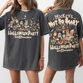 Comfort Colors Retro Mickey Not So Scary Halloween Party 2026 Skeleton Fall Shirt Women, Disney Family Halloween Graphic Tee, Gift for Her Aesthetic