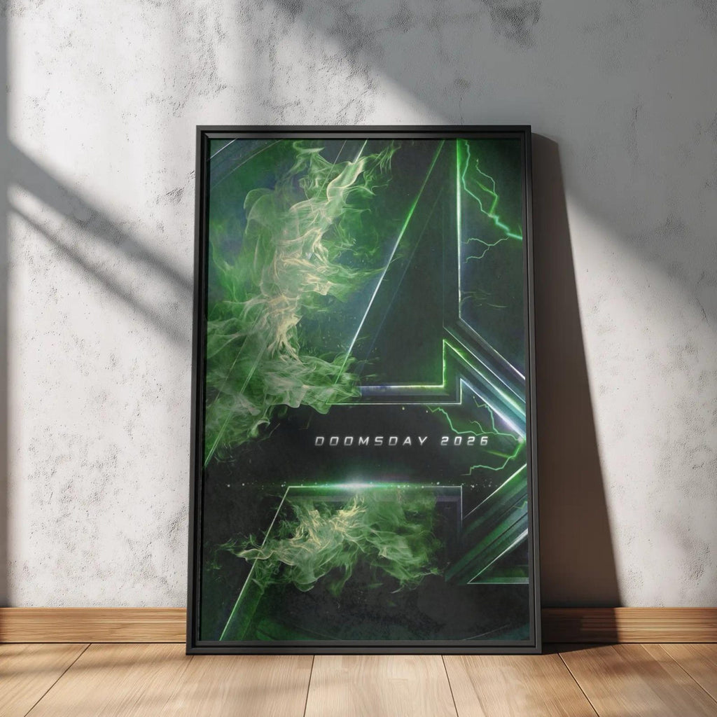 Avengers Doomsday Marvel Movie Dark Superhero Epic Multiverse Cinematic Action Decor - Poster | Canvas Wall Art Print