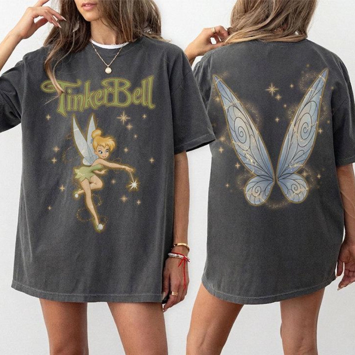 Vintage Comfort Colors Disney Peter Pan Tinker Bell Shirt Tinkerbell Princess Shirt Retro Y2K Disney Princess Shirt Fairy Style Shirt