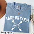 Lake Ontario Shirt New York Oars Boating Paddles Summer Vacation Comfort Colors Lake Lovers Gift Unisex Tee