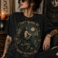 Siren I Dont Wanna Be Where The People Are Shirt Antisocial Mermaid Shirt Vintage Mermaid Shirt Mystical Shirt Dark Fantasy Coastal Gothic