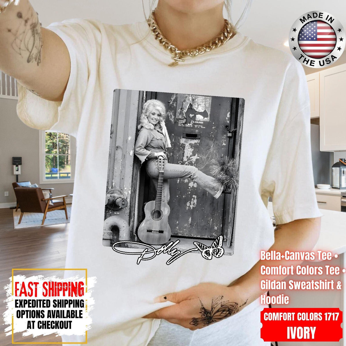 Vintage Dolly Parton Comfort Colors Shirt Country Music Sweatshirts What Would Dolly Do Dolly Parton Tour Tee