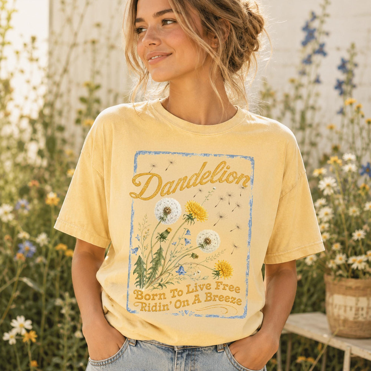 Comfort Colors Dandelion Shirt Country Music Graphic Shirt Dandelion Lover Gift