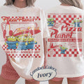 2Sided Comfort Colors Pizza Planet Toy Story Shirt Funny Disney Pizza Tshirt Pizza Planet Tee Toy Story Family Shirts Disney Aliens