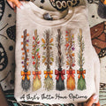Comfort Colors A Girl Gotta Have Options Shirt Women, Witch Broom Halloween Funny Girly Witchy Graphic Tee, Gift for Her Aesthetic