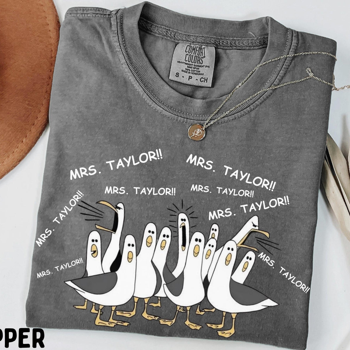 Comfort Colors Custom Seagulls Teacher Shirt Elementary Teacher Funny Teacher Tee Teacher Appreciation Gift Funny Personalized Teacher