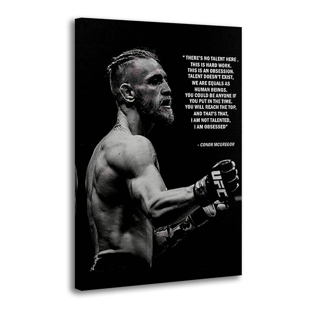 Conor McGregor Motivational Quote UFC Fighter - Poster | Canvas Wall Art Print