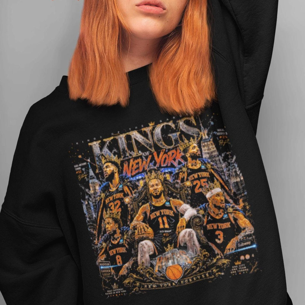 New York Knicks Shirt Basketball Kings Knickerbockers Fan Tee Vintage NYC Hoops Unisex