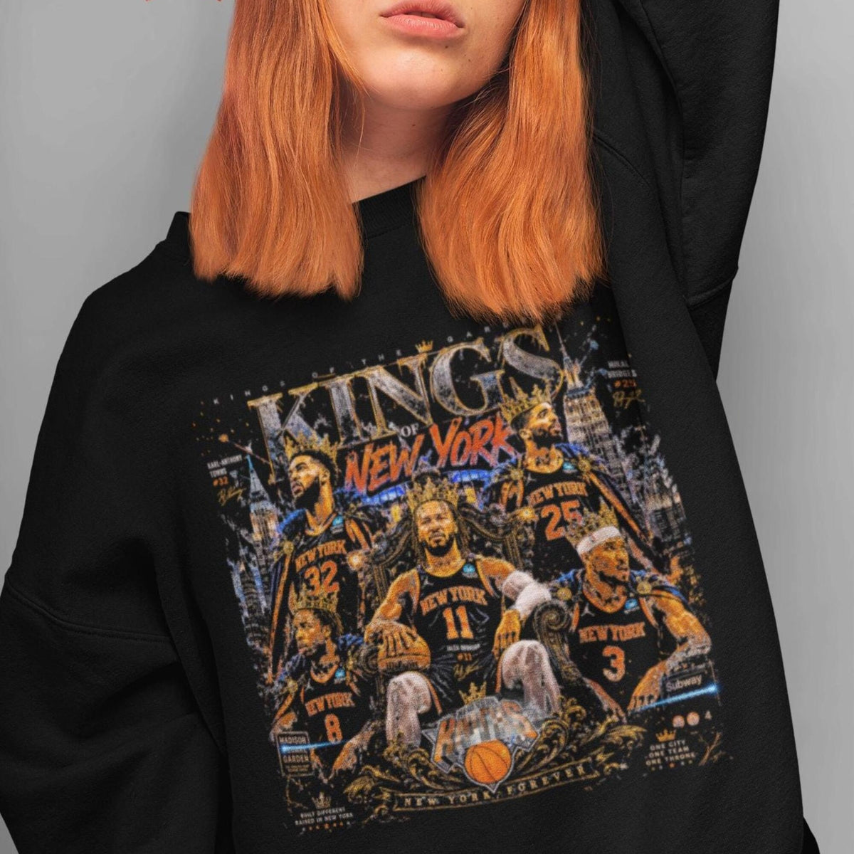 New York Knicks Shirt Basketball Kings Knickerbockers Fan Tee Vintage NYC Hoops Unisex