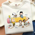Comfort Colors Snoopy Back to School Shirt Women, Peanuts Friends Charlie Brown Cartoon Beagle Illustration Graphic Tee, Gift for Her Aesthetic