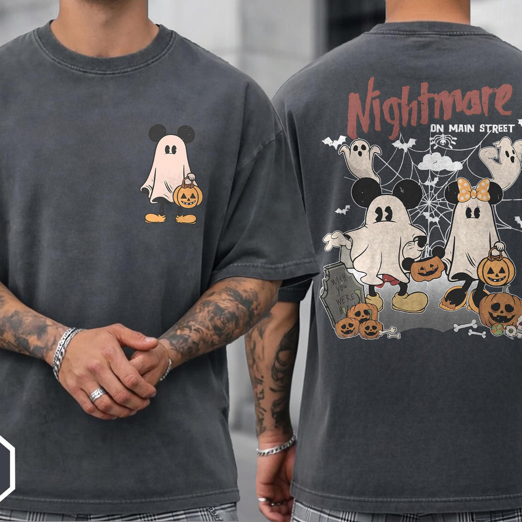 Comfort Colors Mickey Minnie Ghost Halloween Shirt Mickeys Boo To You 2026 Halloween Party Outfits Mens Womens Disneyland Spooky Season