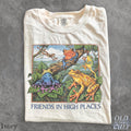 Friends in High Places Frog 90s Shirt Colorful Tree Frog Graphic Tee Poison Dart Frog Lover Gift Amphibian Nature Herpetology TShirt