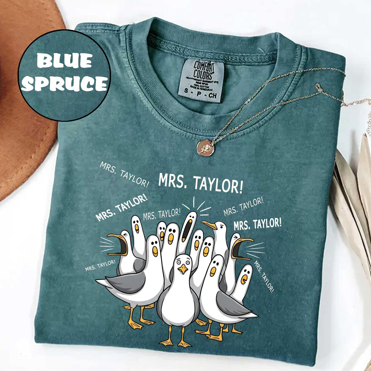 Comfort Colors Custom Seagulls Teacher Shirt Funny Teacher Seagull Tee Teacher Appreciation Gift Funny Personalized Teacher Shirt