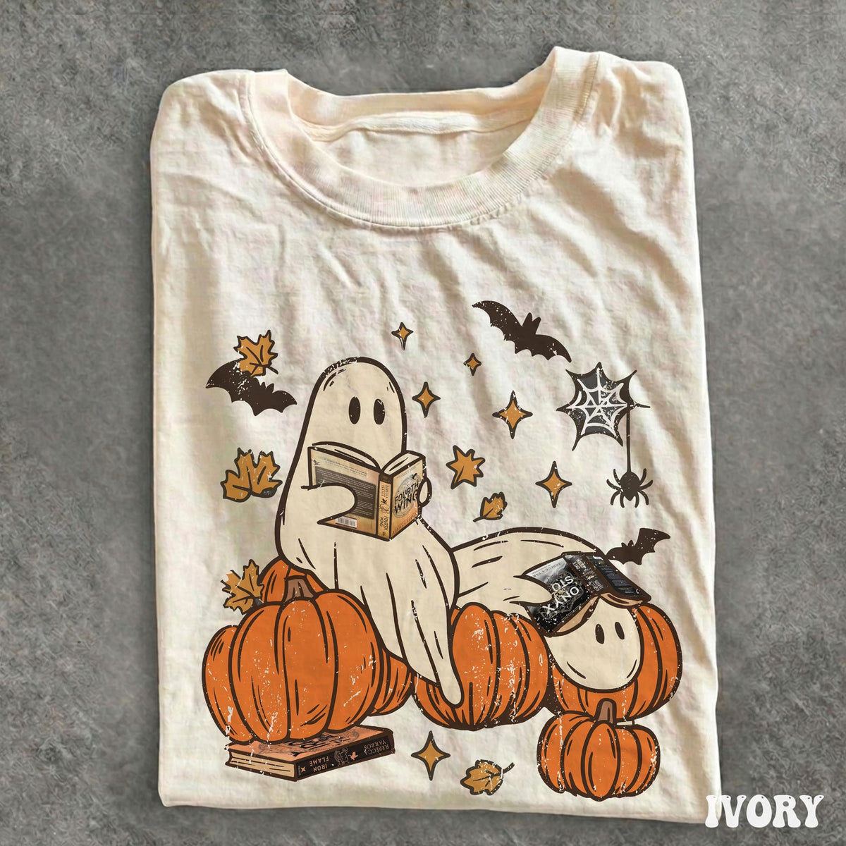 Ghost Reading Shirt fourth wing ghost shirt Bookish Halloween Comfort Colors Tee  Bookish Shirt  Gifts For Readers Fantasy Book Dragon