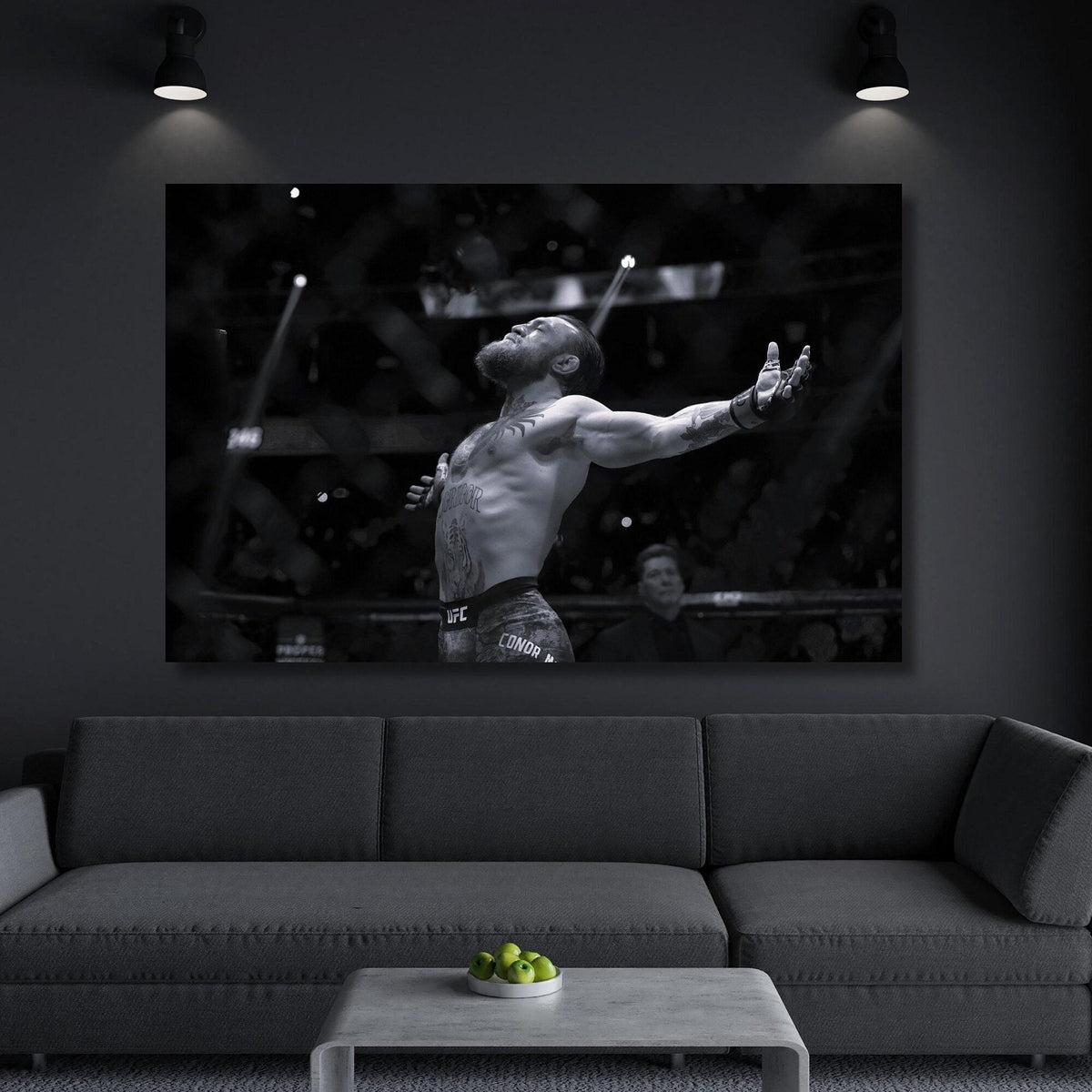 Conor McGregor Legend Boxing Knockout Knockdown Man Cave Decor Mixed Martial Arts - Poster | Canvas Wall Art Print
