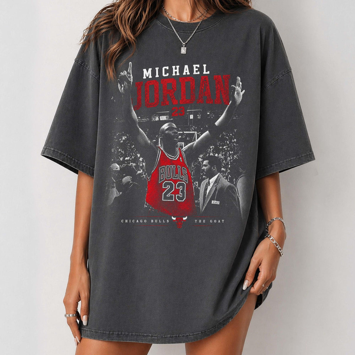 Comfort Colors Michael Jordan Shirt Women, Retro 90s Chicago Bulls Basketball Graphic Tee, Fan Gift for Her Aesthetic