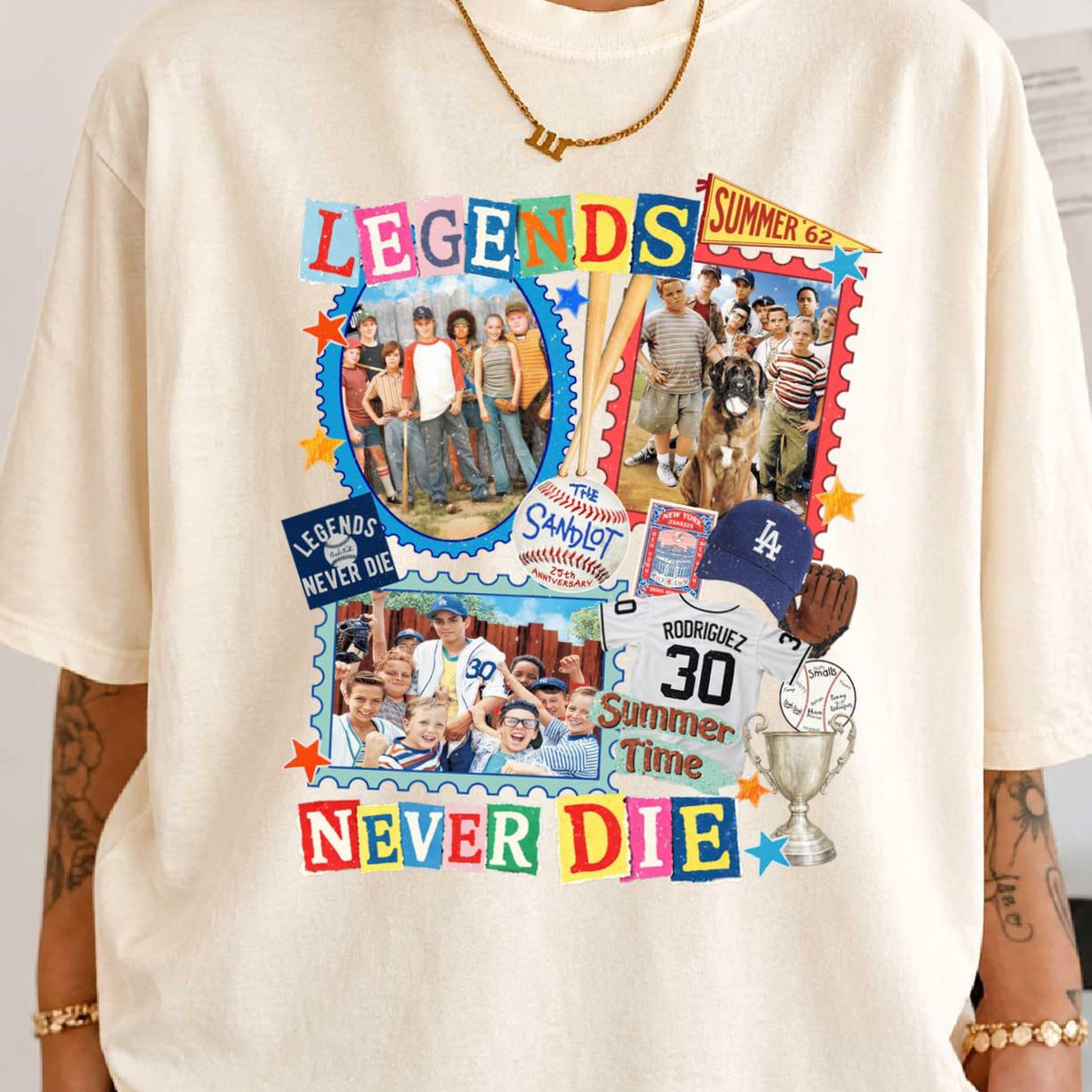 Comfort Colors The Sandlot Movie Shirt Vintage The Sandlot Graphic Tee Legends Never Die Tee Sandlot Baseball Sandlot Great Bambino Fan
