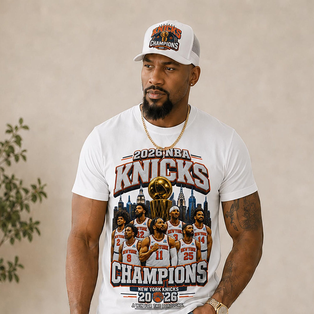 New York Knicks Champions 2026 Trucker Hat NBA Basketball Streetwear Fan Gift Unisex