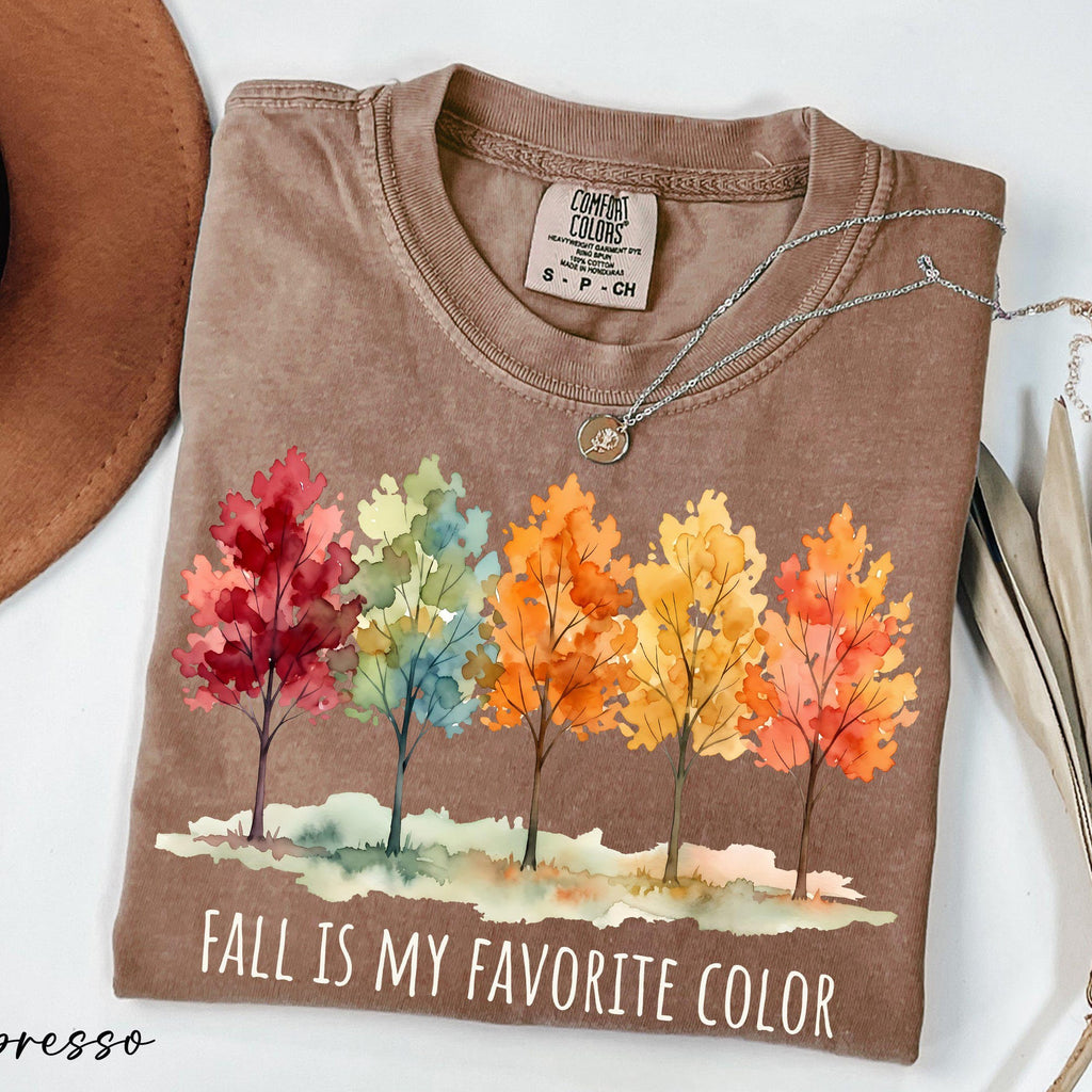 Fall Is My Favorite Color Shirt Autumn Vibes Shirt Comfort Colors Fall Lover Shirt Thanksgiving Shirt Cute Autumn Shirt Fall Gift
