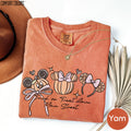 Comfort Colors Coquette Bow Mickey Mouse Pumpkin Fall Shirt Women, Magical Park Halloween Trick or Treat Disney Graphic Tee, Gift for Her Aesthetic