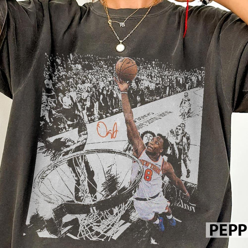 OG Anunoby New York Knicks Shirt Vintage Basketball NBA Player Tee Fan Gift Unisex