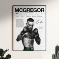 Conor McGregor UFC Champion MMA Fighter Gym Fan Room Decor Gift for Him - Poster | Canvas Wall Art Print