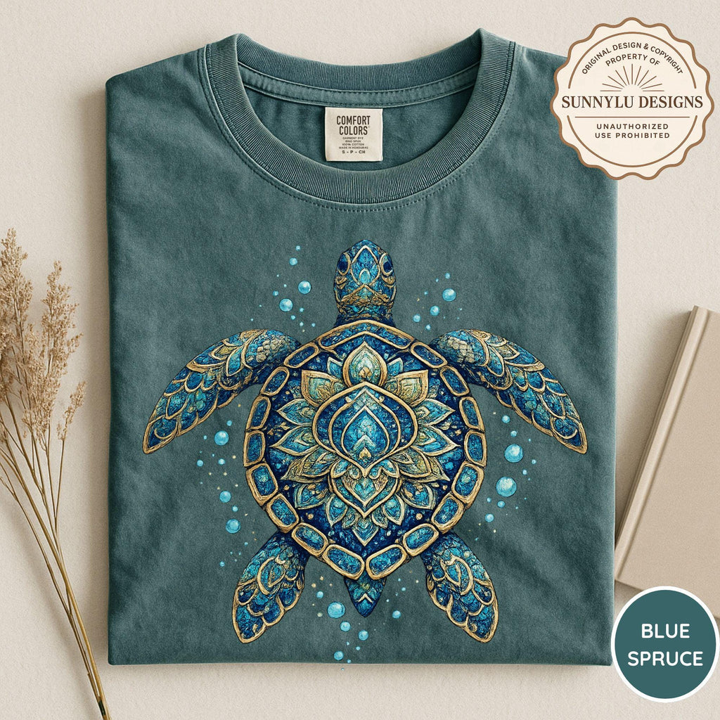 Comfort Colors Sea Turtle Shirt Turtle Lover Gift Summer Vibes Shirt Ocean Shirt Sealife Shirt Sea Animals Shirt Hello Summer Beach