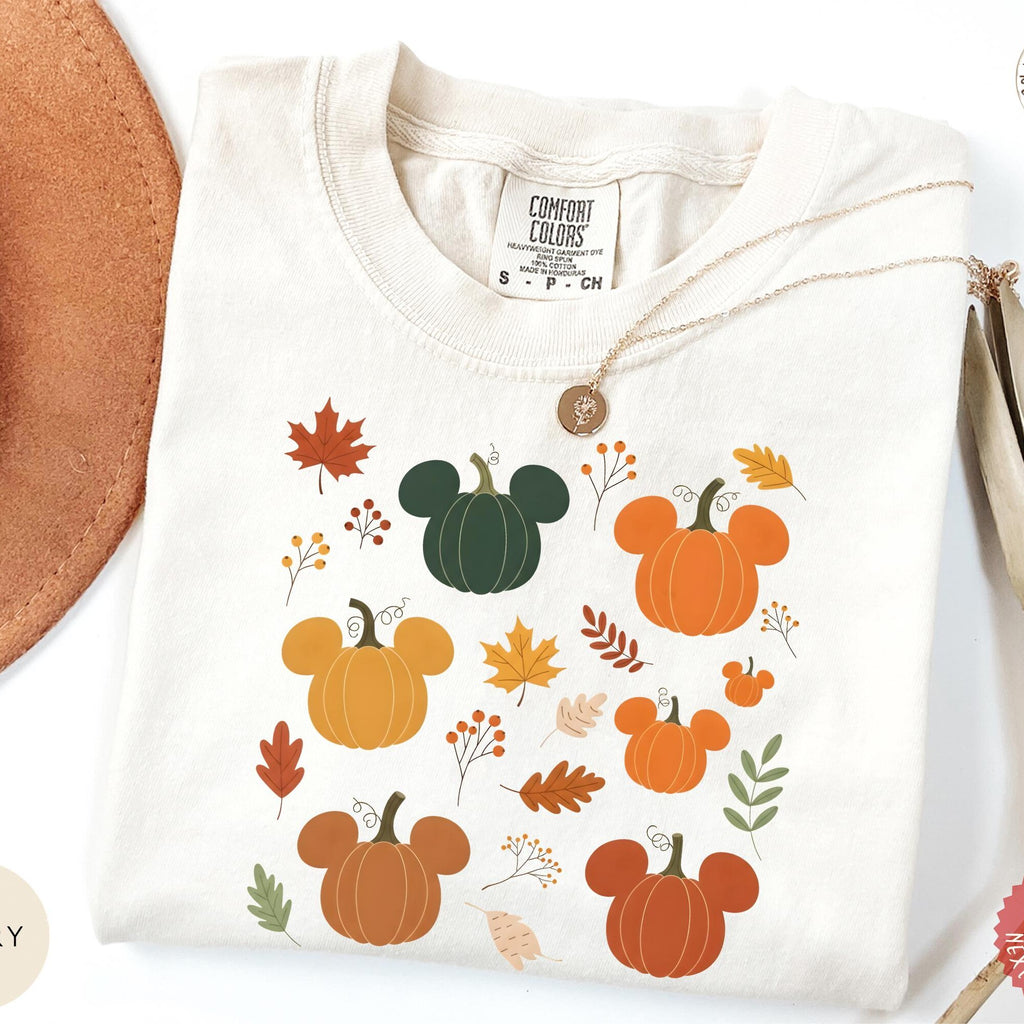 Comfort Colors Mickey Halloween Pumpkin Fall Shirt Women, Disney Halloween Spooky Season Graphic Tee, Gift for Her Aesthetic