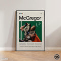 Conor McGregor MMA Knockout Minimalist Gift for Him Home Gym Decor - Poster | Canvas Wall Art Print