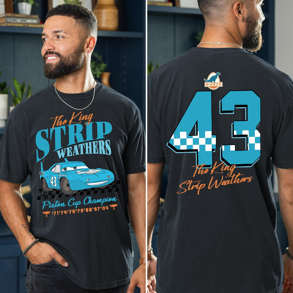 Comfort Colors The King Strip Weathers Lightning McQueen Shirt Women, Vintage Piston Cup Disney Cars Movie Graphic Tee, Gift for Her Aesthetic