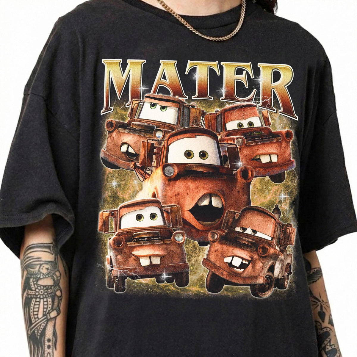 Comfort Colors Vintage Tow Mater Lightning McQueen Shirt Women, Retro Disney Animated Cars Desert Town Theme Park Trip Outfit Graphic Tee, Gift for Her Aesthetic