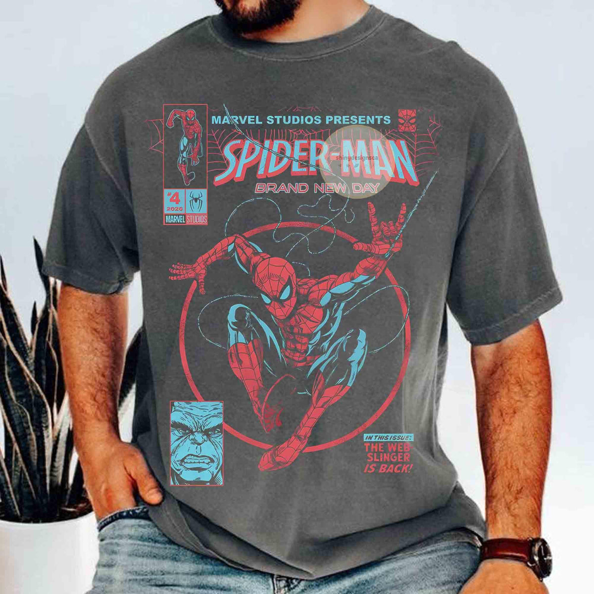 Comfort Colors Spider Man Brand New Day Tom Holland Shirt Women, Marvel Comics Disneyland Family Trip Graphic Tee, Fan Gift for Her Aesthetic