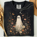 Wildflowers Ghost Shirt Fall Spooky Season Tee Floral Ghost Lover Gift Botanical Floral Ghost Shirt Halloween Women Tee