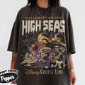 Vintage Halloween on the high seas shirt Mickey  friends Ghost Disney Cruise shirt Halloween family Cruise vacation shirt Spooky season