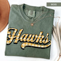 Comfort Colors Custom Mascot Shirt Gingham Tigers Bears Eagles Tee Personalized Team Name Shirt Retro School Spirit Tshirt