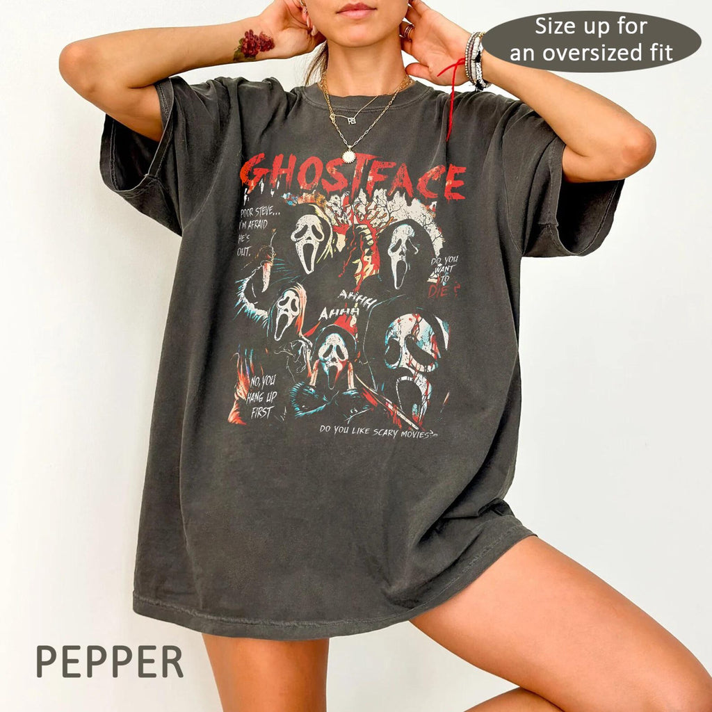 Comfort Colors Ghostface Shirt Halloween Movie Shirt No You Hang Up Tee Horror Movie Fan Gift
