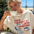 Dolly Parton Pour Yourself a Cup of Ambition Shirt Retro Coffee Graphic 9 to 5 Country Music Tee Moka Pot Coffee Club Caffeine Lover