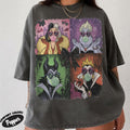 Retro Disney Villains Shirt Villains 90S Tee Ursula Evil Queen Cruella Shirts Disney Halloween Tee Spooky Season Tee WDW Halloween