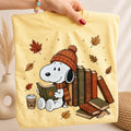 Comfort Colors Snoopy Autumn Shirt Women, Fall Peanuts Charlie Brown Cute Cartoon Dog Cozy Graphic Tee, Gift for Her Aesthetic
