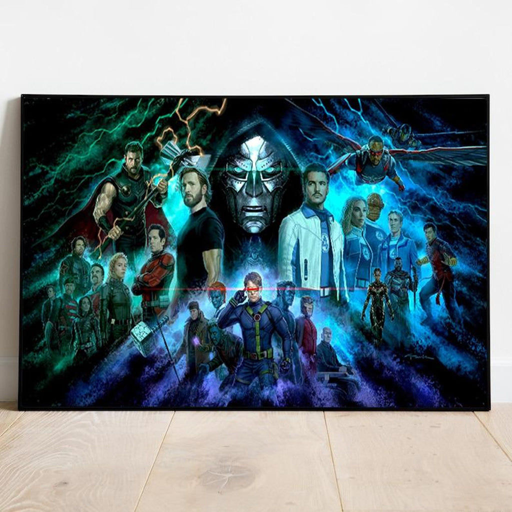 Avengers Doomsday First Look at Characters Decor - Poster | Canvas Wall Art Print