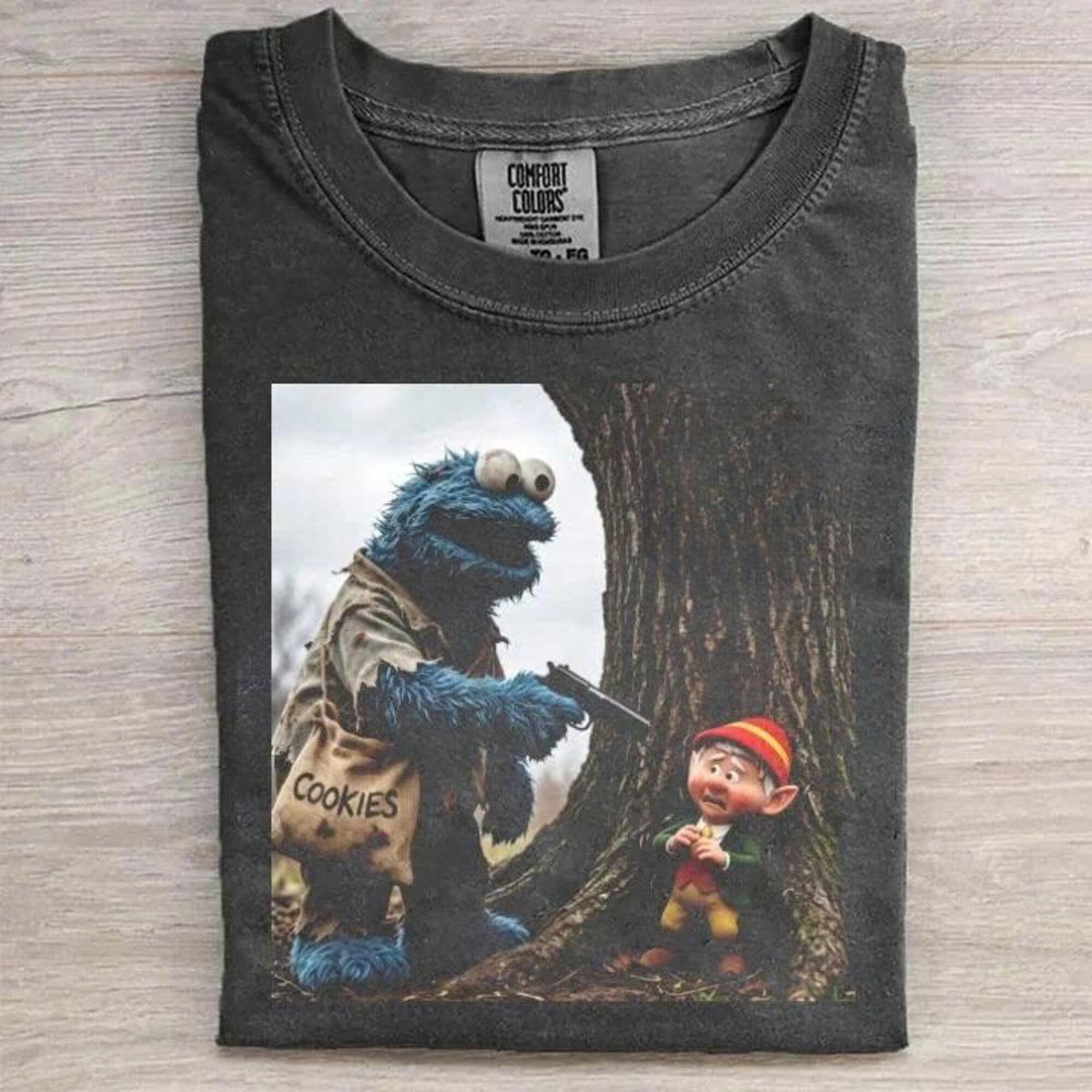 Give Me All Cookies Funny Tee Cookie Monster Funny Meme Shirt Cursed Meme Shirt Edgy Streetwear Gift For Him Funny Parody Tee