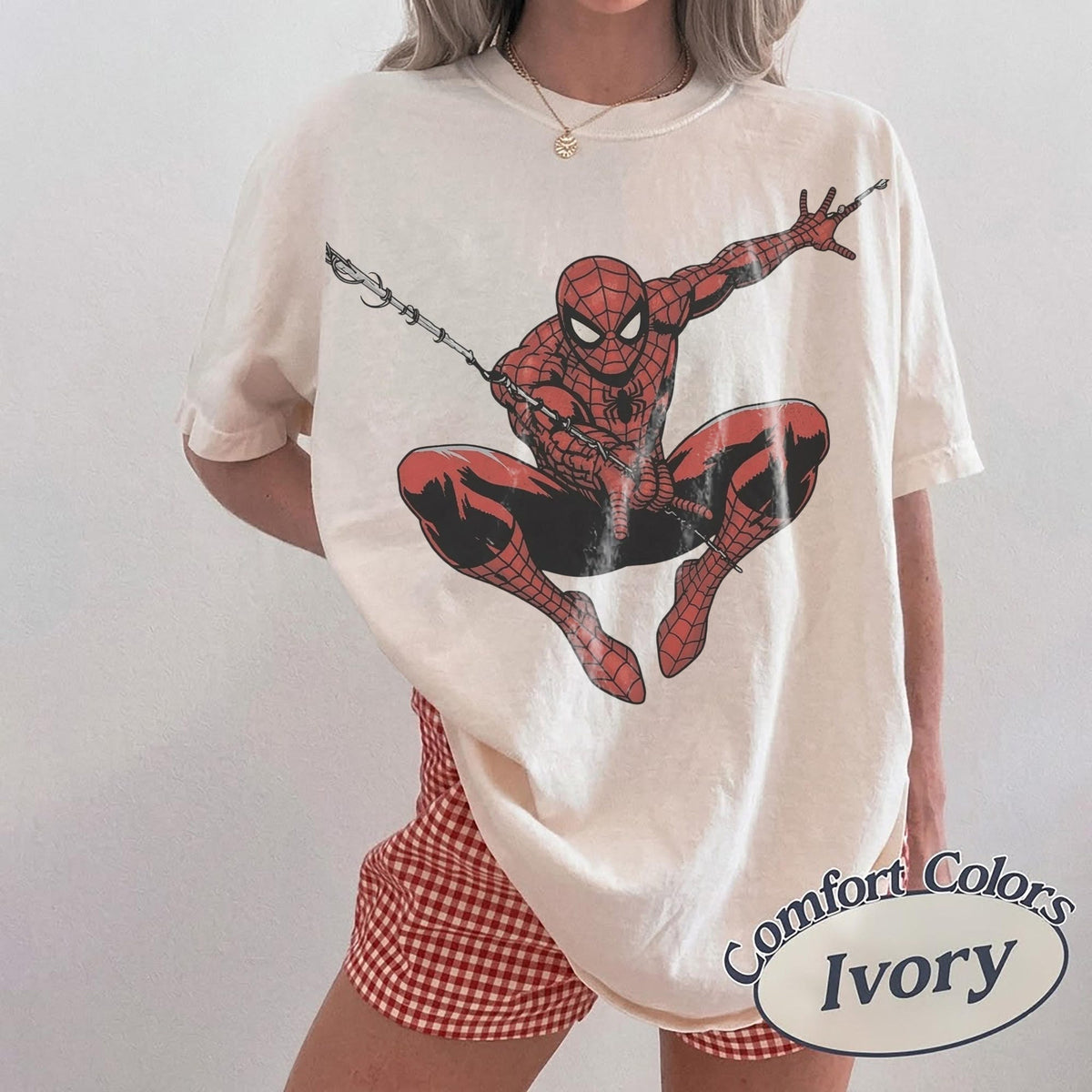 Comfort Colors Vintage Amazing Spider Man Shirt Women, Retro Marvel Comics Cover Pink Marvel Trip Graphic Tee, Superhero Fan Gift for Her Aesthetic