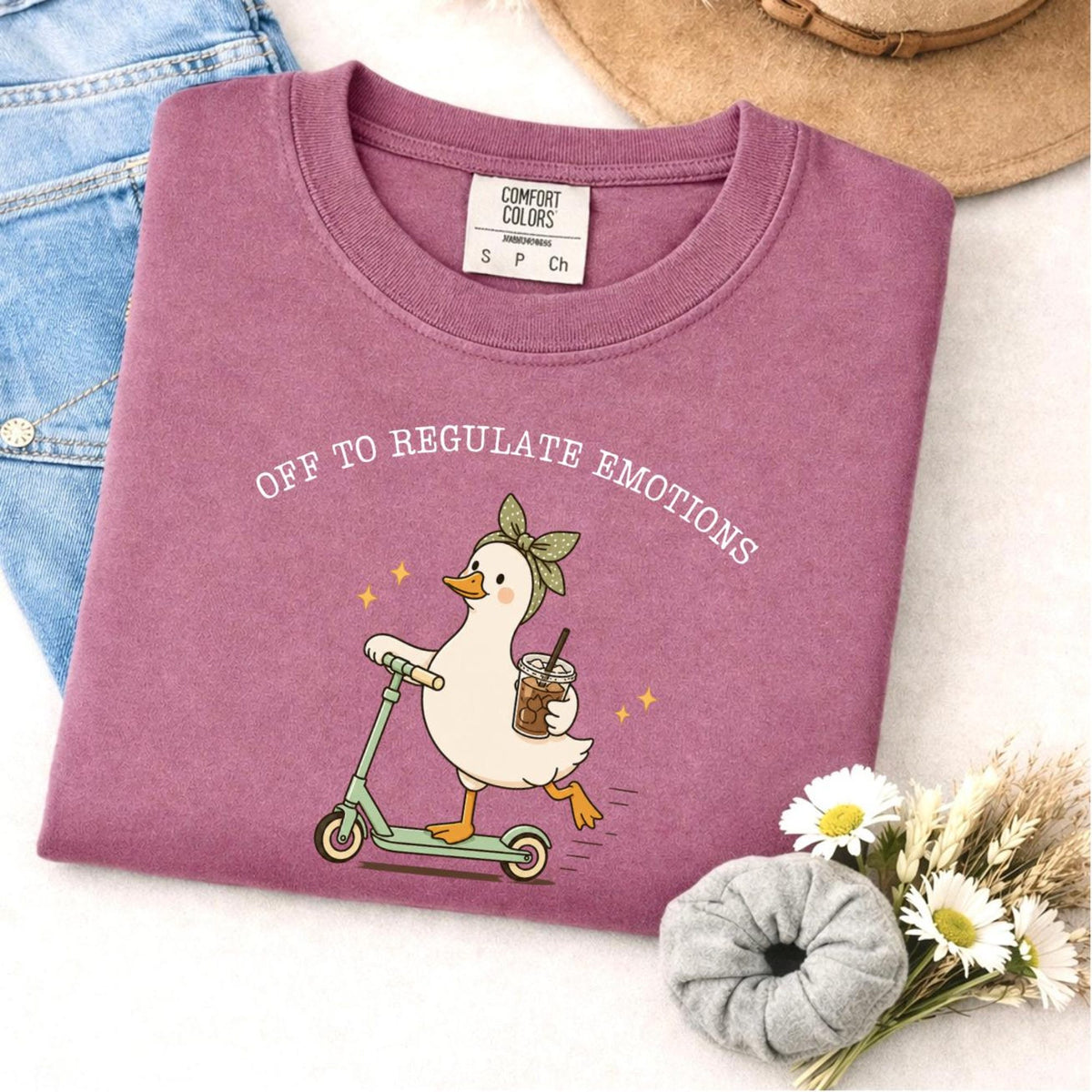 Silly Goose Therapist Tee Off To Regulate Emotions TShirt Mental Health Counselor Comfort Colors Shirt School Counselor Gift