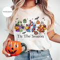 Comfort Colors Retro Spider Man Halloween Ghost Shirt Women, Disney Marvel Avengers Spooky Season Graphic Tee, Halloween Fan Gift for Her Aesthetic