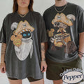 Comfort Colors Disney Pixar WallE And Eve Couple Halloween Shirt Mickeys Not So Scary Halloween Party Shirt WDW Magic Kingdom Shirt Tee