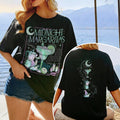 Comfort Colors Midnight Margaritas Shirt Women, Witchy Tequila Halloween Spooky Drinking Practical Magic Fan Graphic Tee, Gift for Her Aesthetic