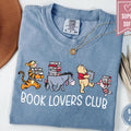 Comfort Colors Winnie The Pooh Book Lover TShirt Librarian Shirt Pooh And Friends Shirts Teacher Gifts Bookish Clothes Apparel Gift